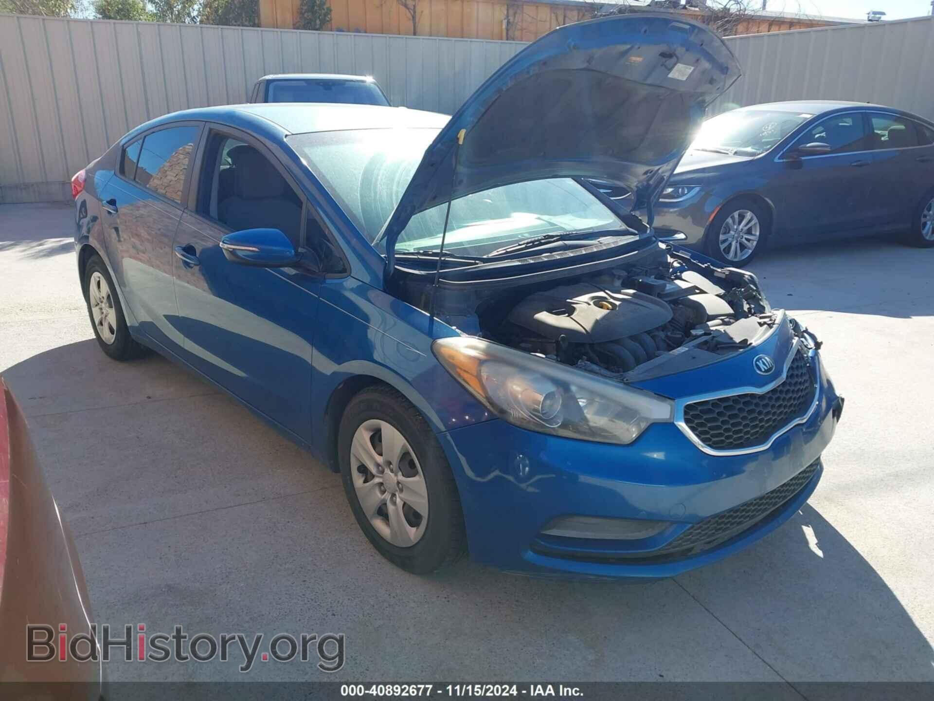 Photo KNAFX4A60F5294878 - KIA FORTE 2015