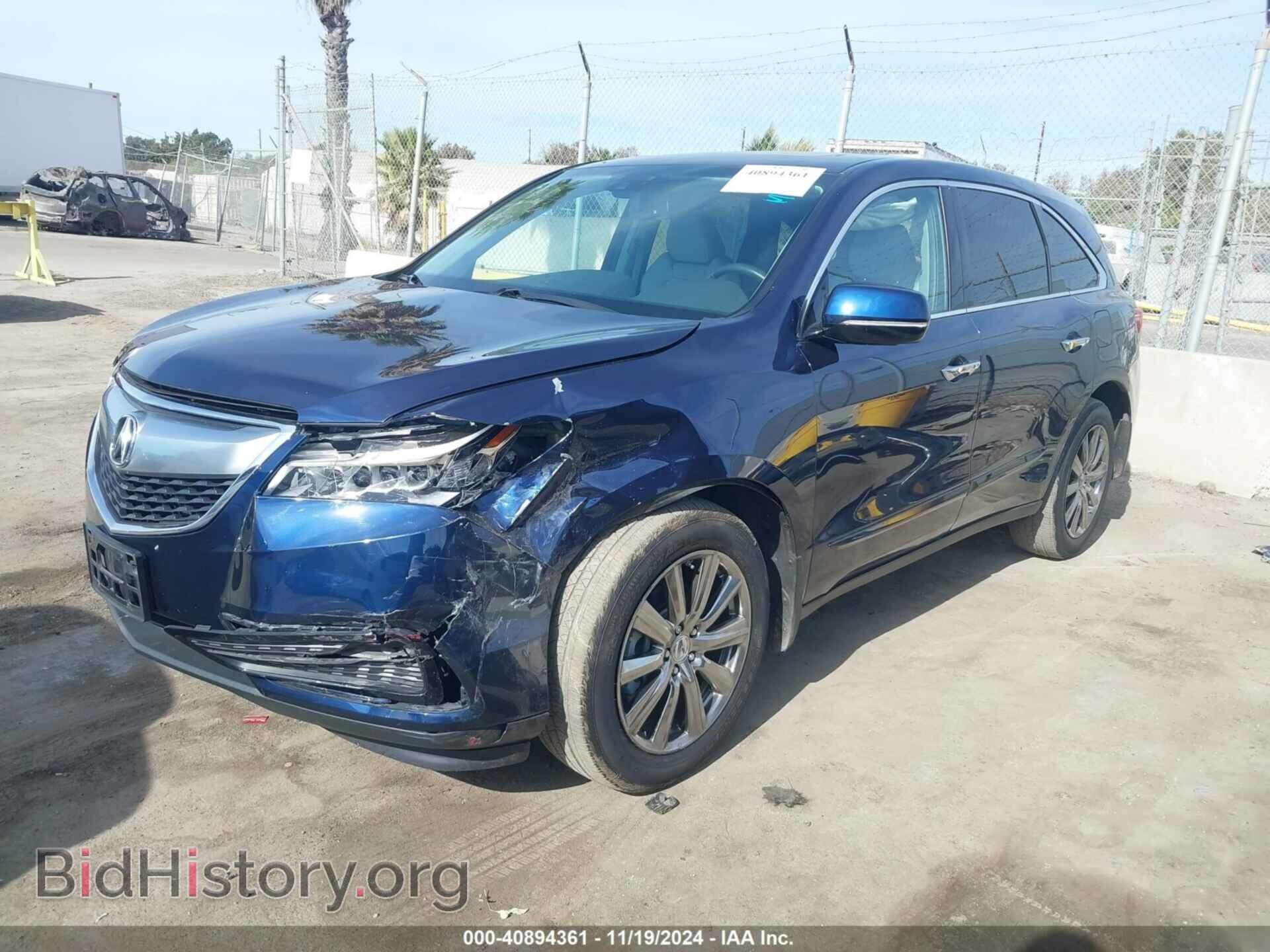 2014 ACURA MDX - VIN: 5FRYD4H44EB033774 - Фото 2
