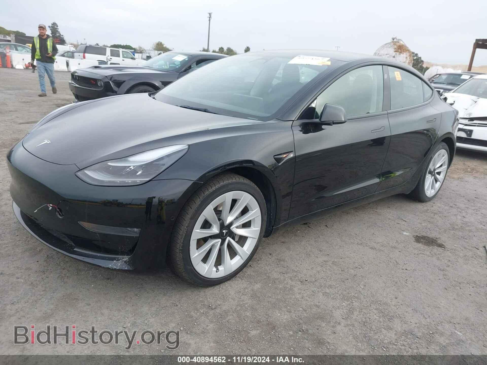 2022 TESLA MODEL 3 - VIN: 5YJ3E1EB2NF201437 - Фото 2