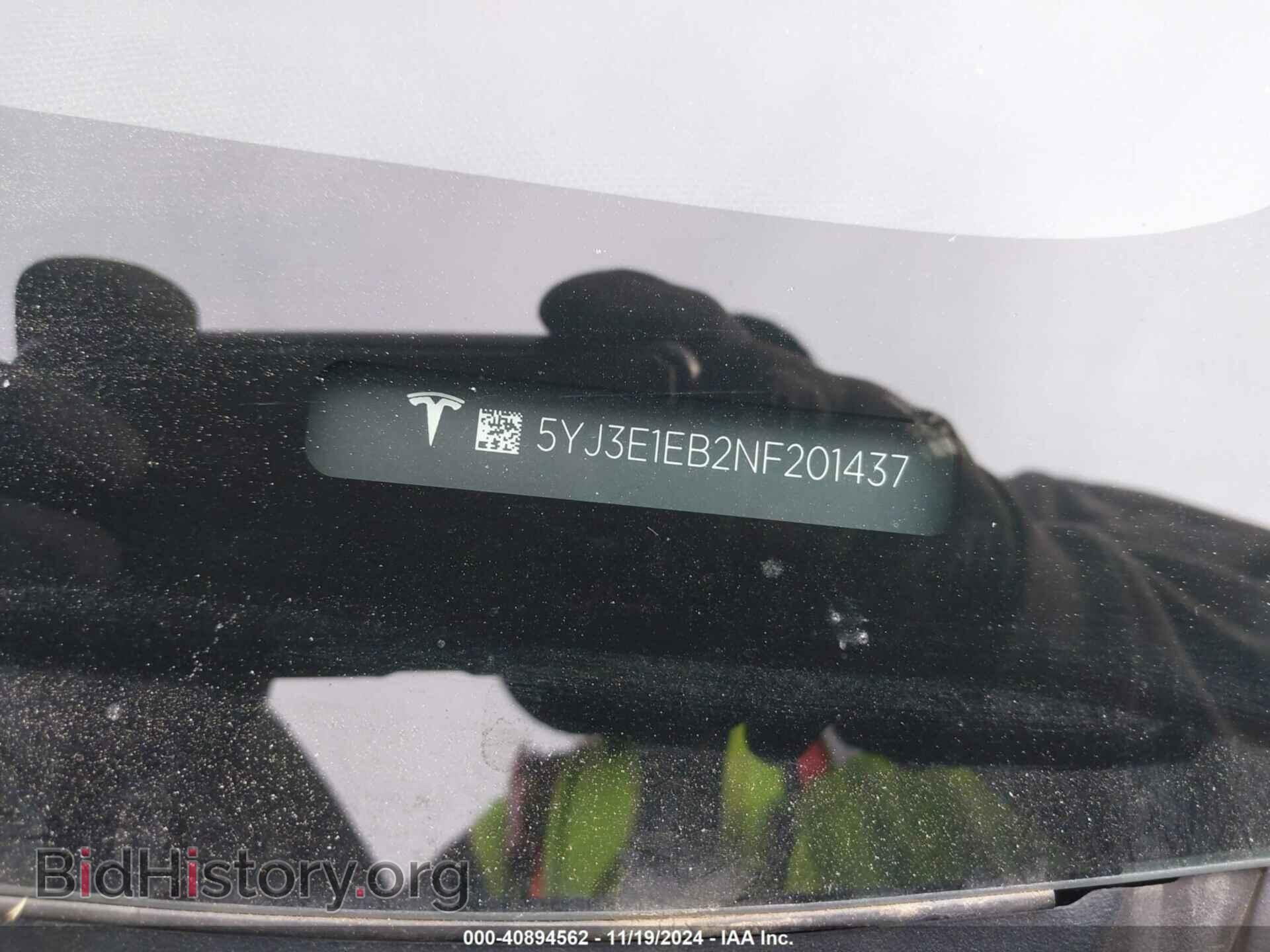 2022 TESLA MODEL 3 - VIN: 5YJ3E1EB2NF201437 - Фото 9