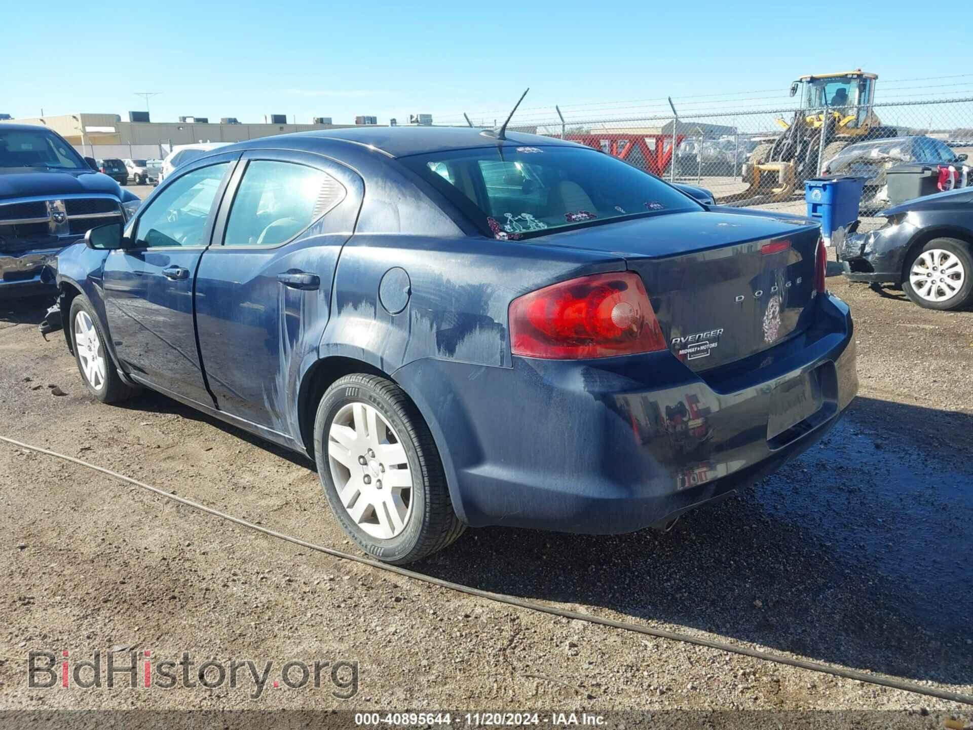 2013 DODGE AVENGER - VIN: 1C3CDZAG5DN766692 - Фото 3