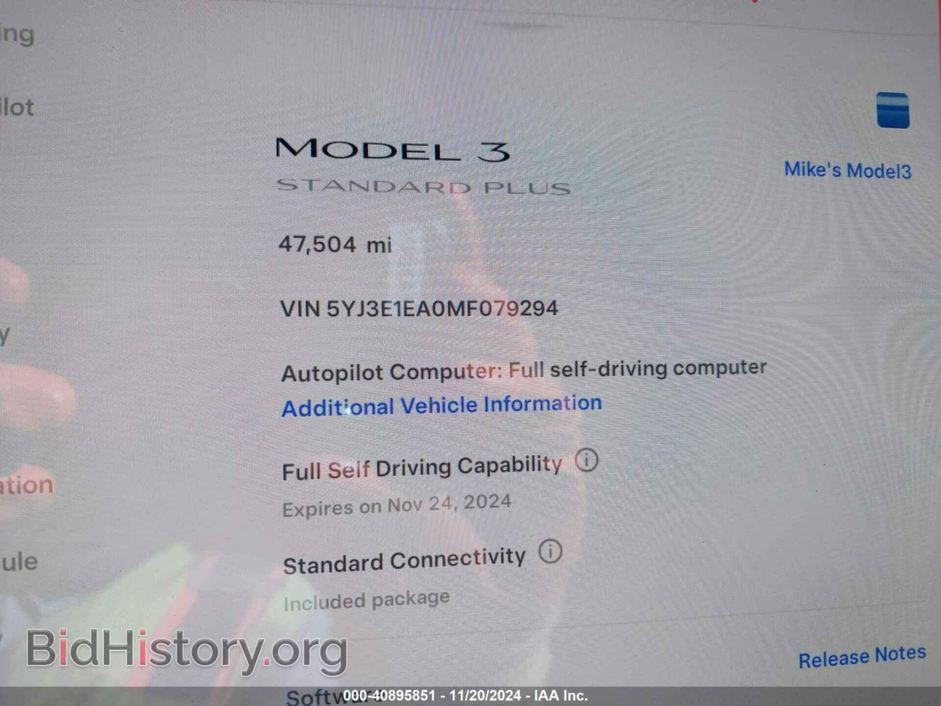 2021 TESLA MODEL 3 - VIN: 5YJ3E1EA0MF079294 - Фото 7