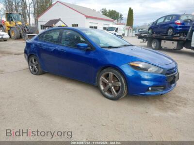 2013 Dodge DART RALLYE, синий — VIN 1C3CDFBH9DD231358, IAAI