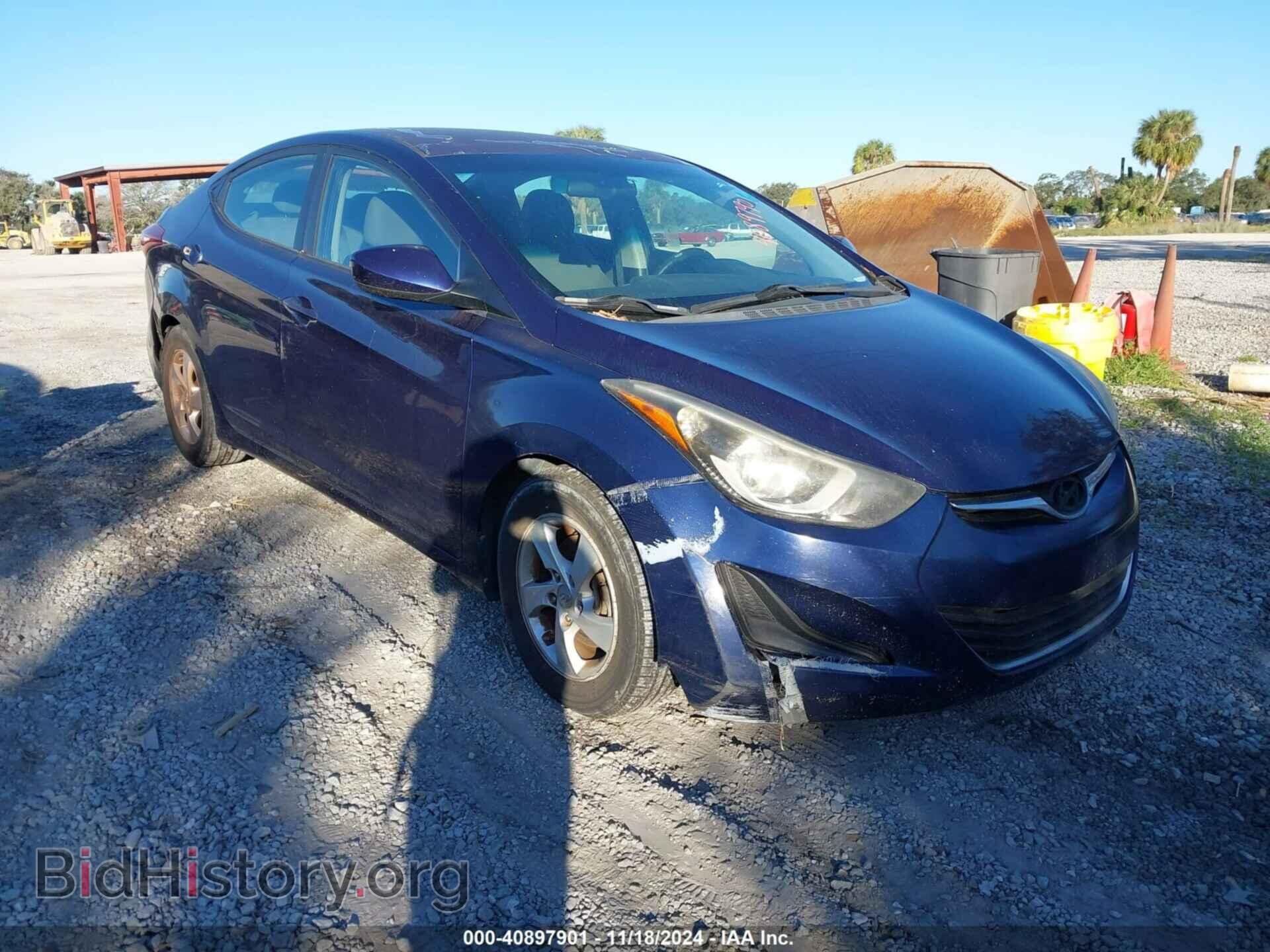 Photo 5NPDH4AE1EH460077 - HYUNDAI ELANTRA 2014