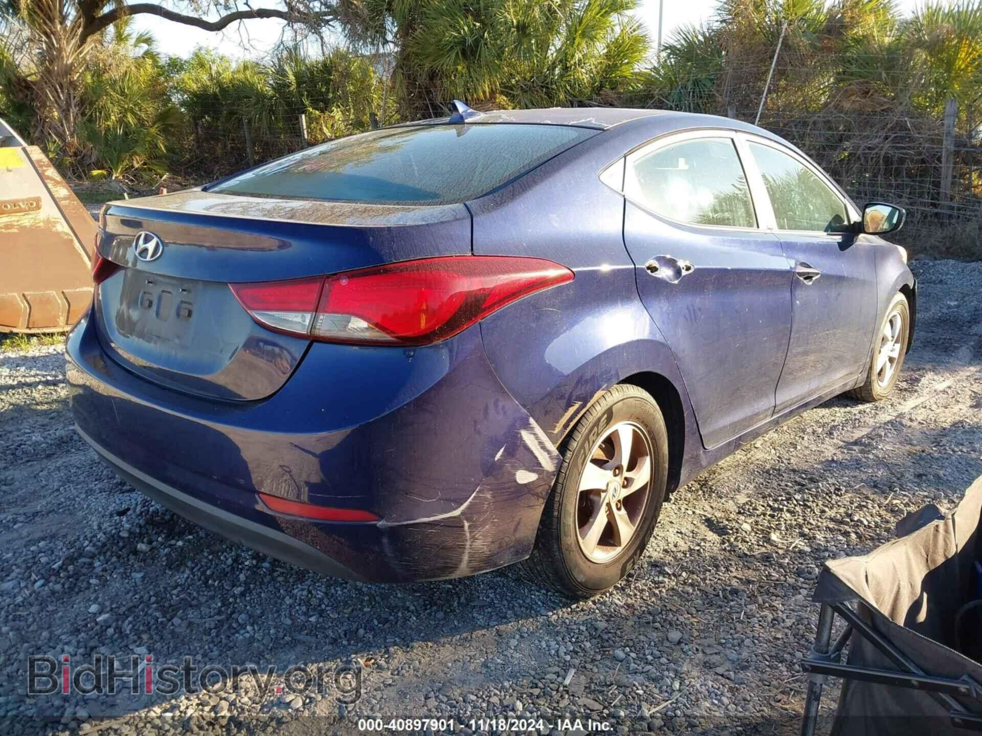 2014 HYUNDAI ELANTRA - VIN: 5NPDH4AE1EH460077 - Фото 4