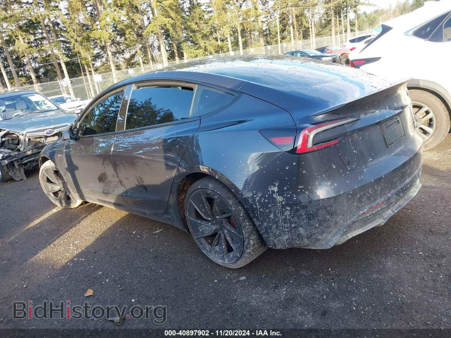 2024 TESLA MODEL 3 - VIN: 5YJ3E1ET2RF796238 - Photo 3