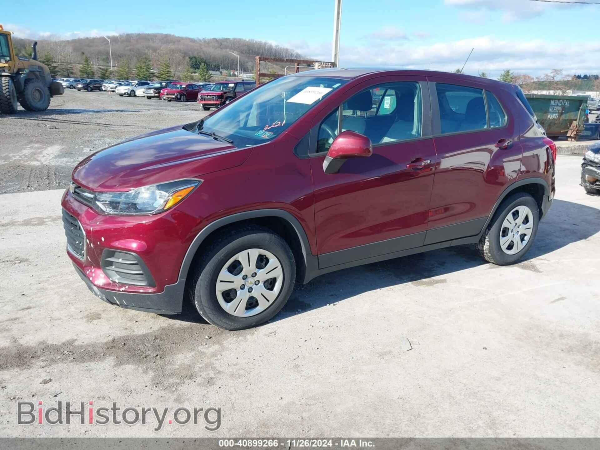2017 CHEVROLET TRAX - VIN: 3GNCJKSB3HL163221 - Фото 2