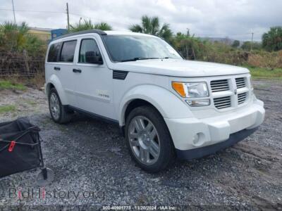 2011 Dodge NITRO Heat, white — VIN 1D4PT4GK8BW602877, IAAI