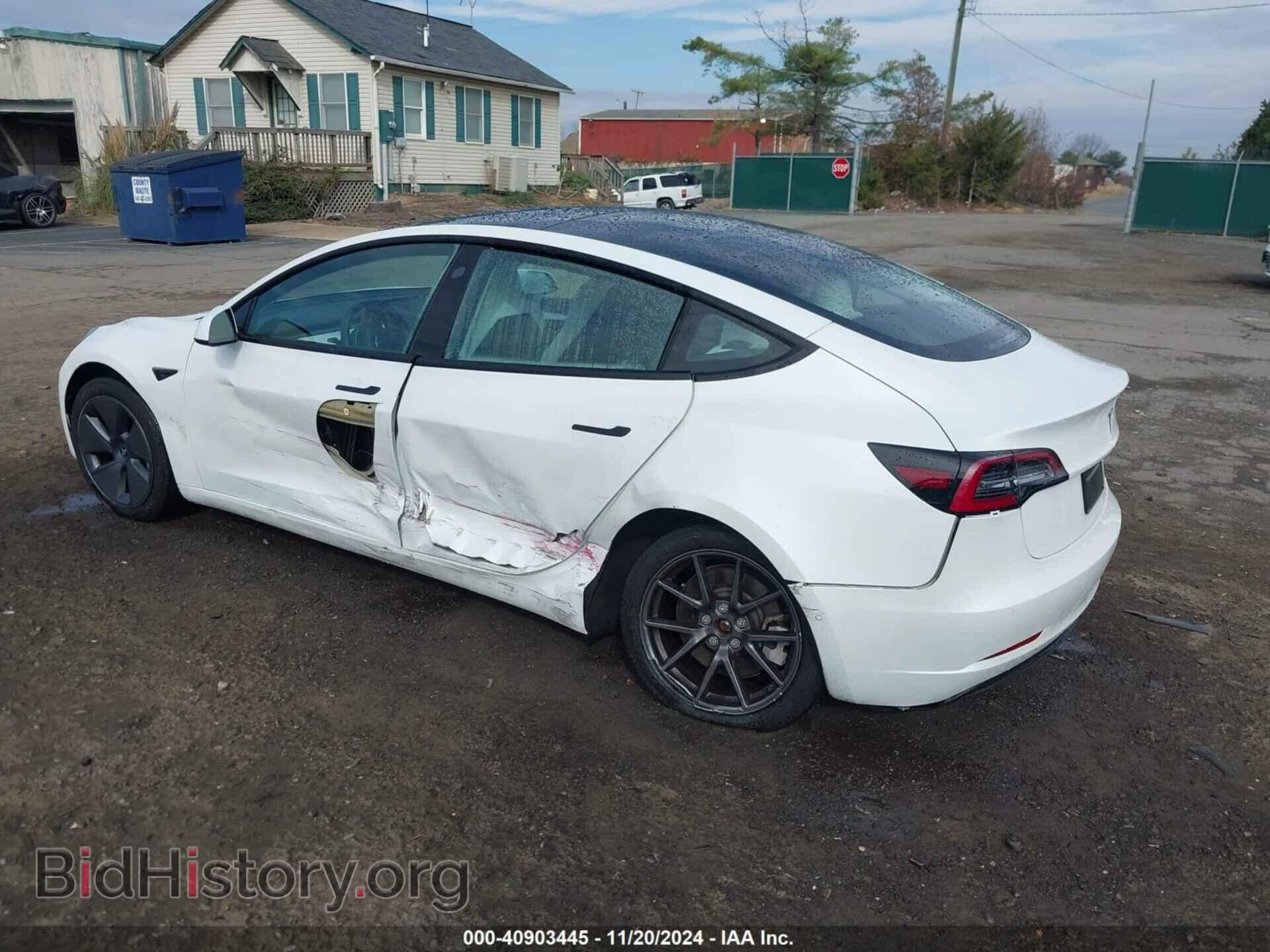 2022 TESLA MODEL 3 - VIN: 5YJ3E1EB3NF110709 - Фото 3