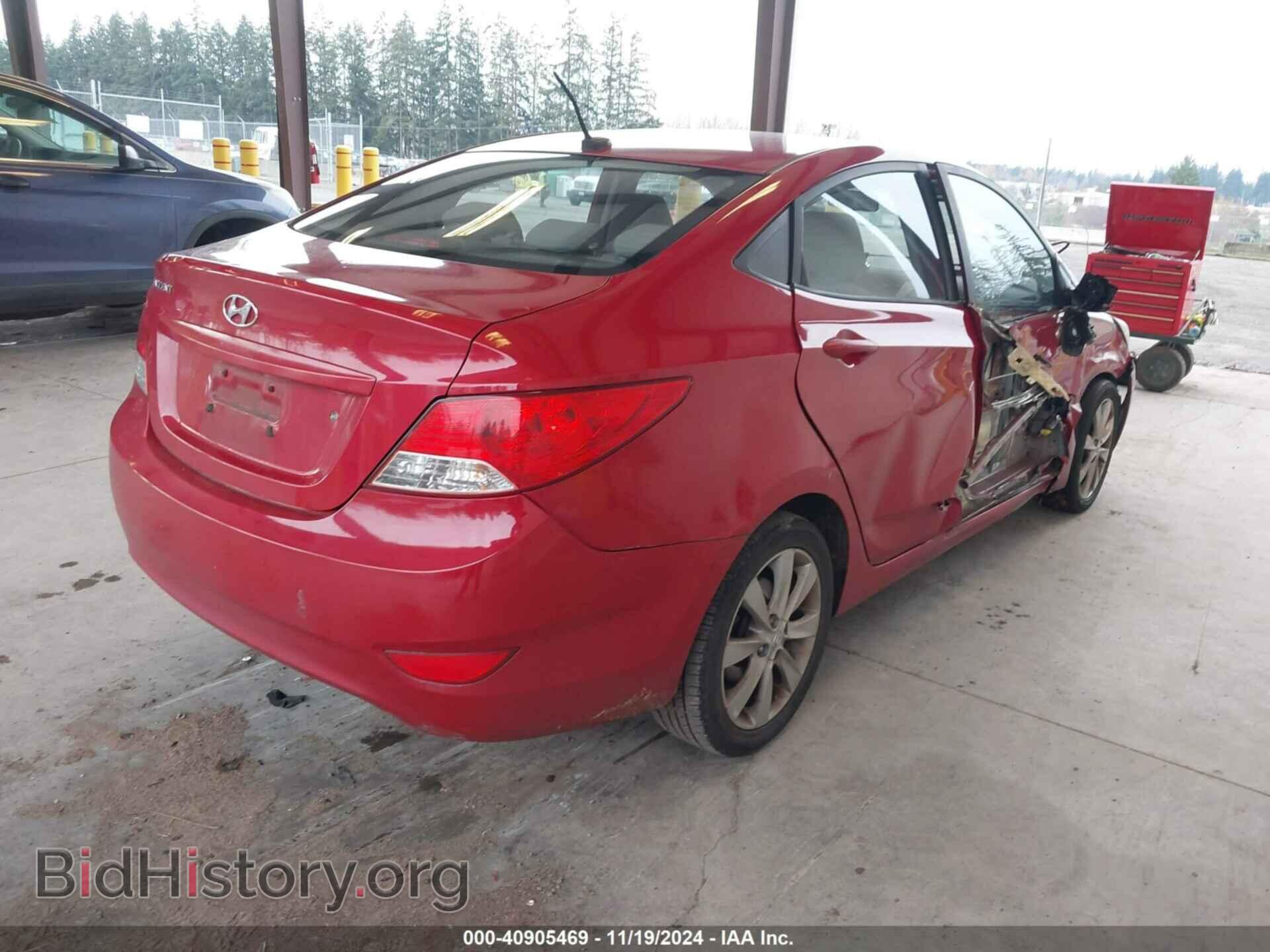 2012 HYUNDAI ACCENT - VIN: KMHCU4AE4CU186718 - Фото 4