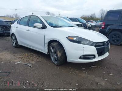2014 Dodge DART GT, white — VIN 1C3CDFEB3ED719682, IAAI