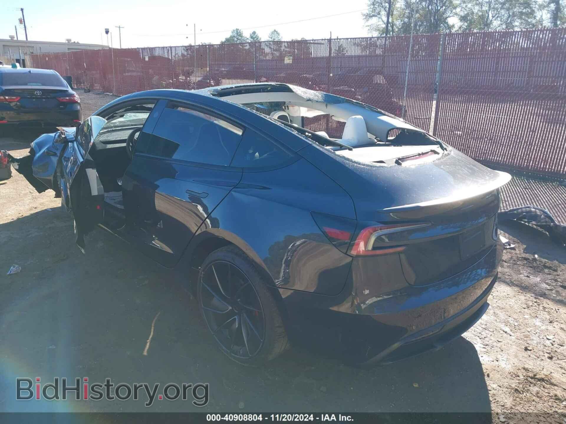 2024 TESLA MODEL 3 - VIN: 5YJ3E1ET6RF848843 - Фото 3