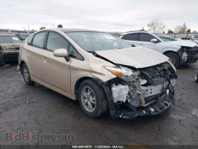 2010 Toyota PRIUS, brown — VIN JTDKN3DU2A0205717, IAAI