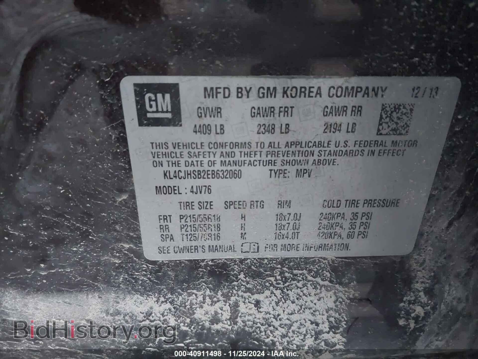 2014 BUICK ENCORE - VIN: KL4CJHSB2EB632060 - Фото 9