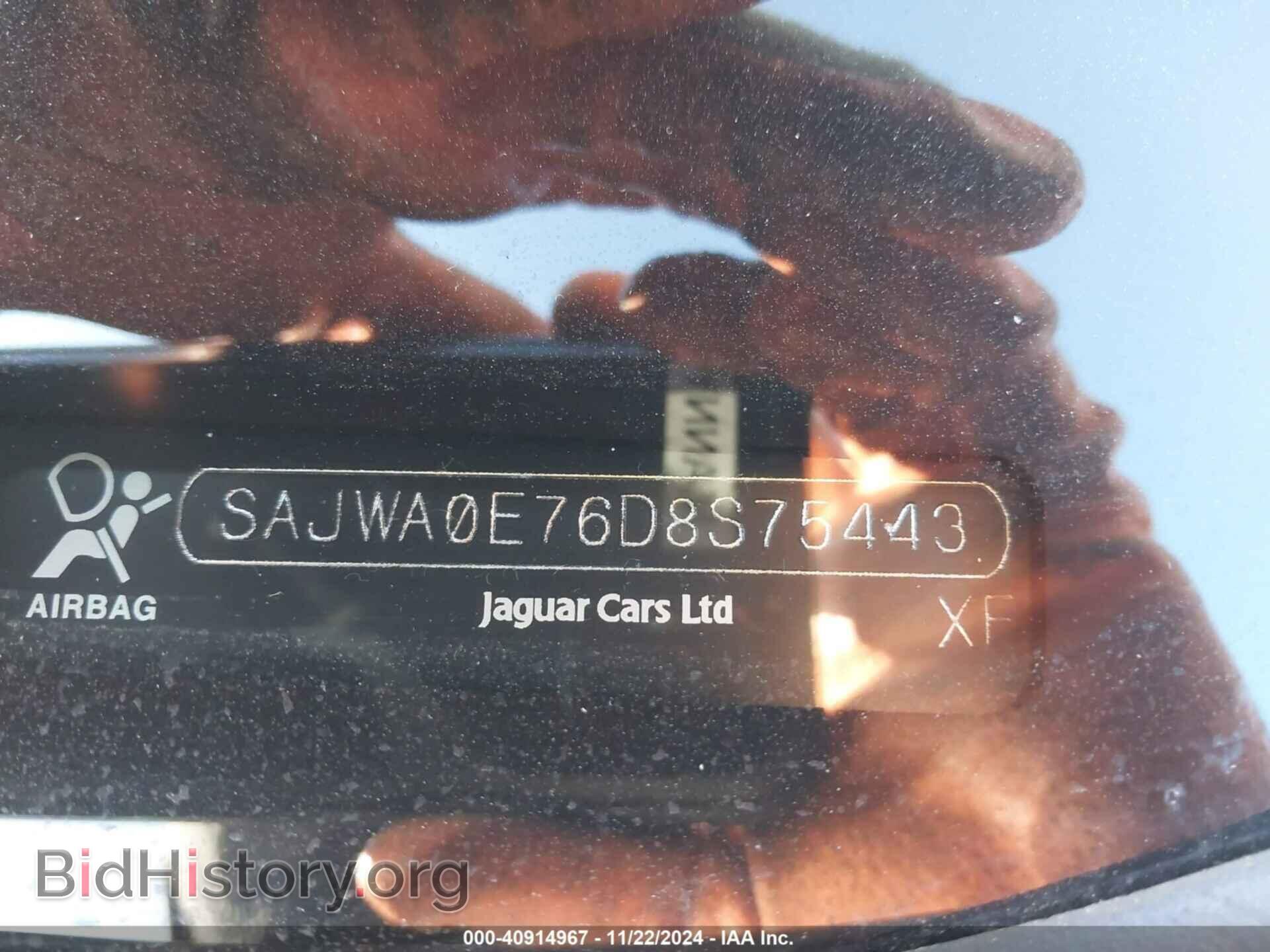 2013 JAGUAR XF - VIN: SAJWA0E76D8S75443 - Фото 9