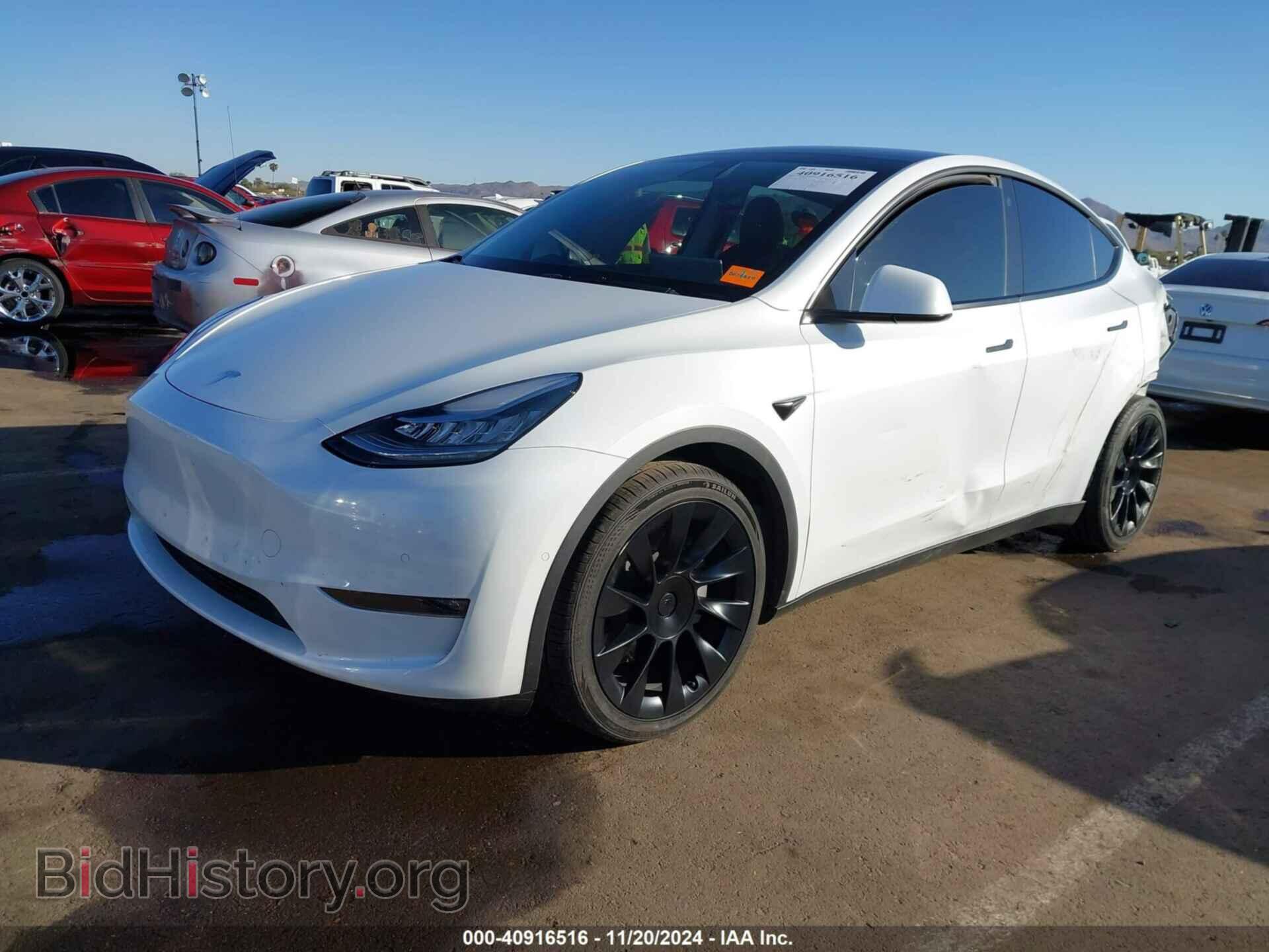 2021 TESLA MODEL Y - VIN: 5YJYGDEEXMF208209 - Фото 2