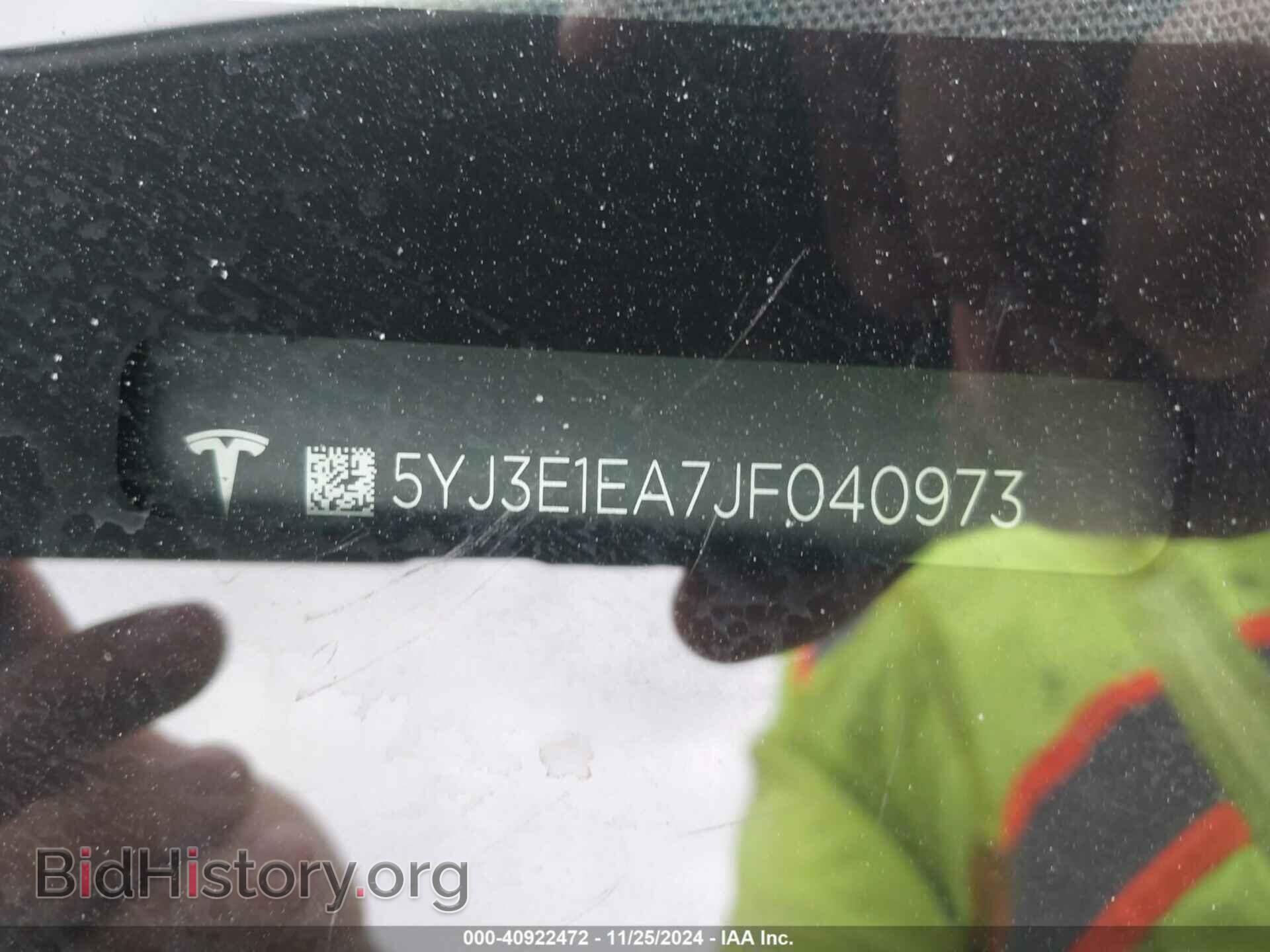 2018 TESLA MODEL 3 - VIN: 5YJ3E1EA7JF040973 - Фото 9