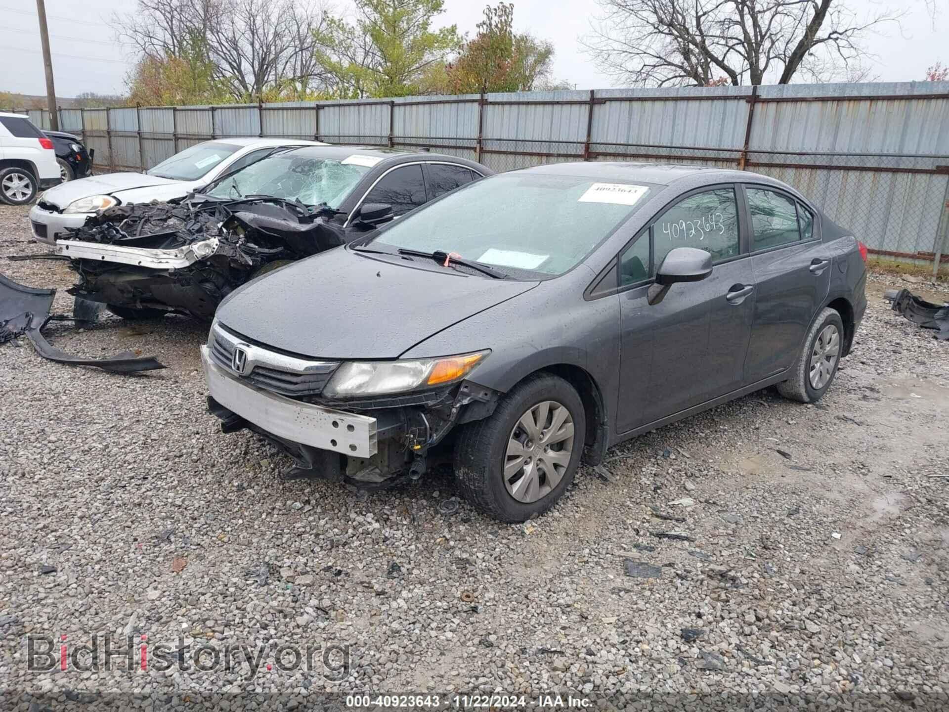 2012 HONDA CIVIC - VIN: 19XFB2F57CE094117 - Фото 2
