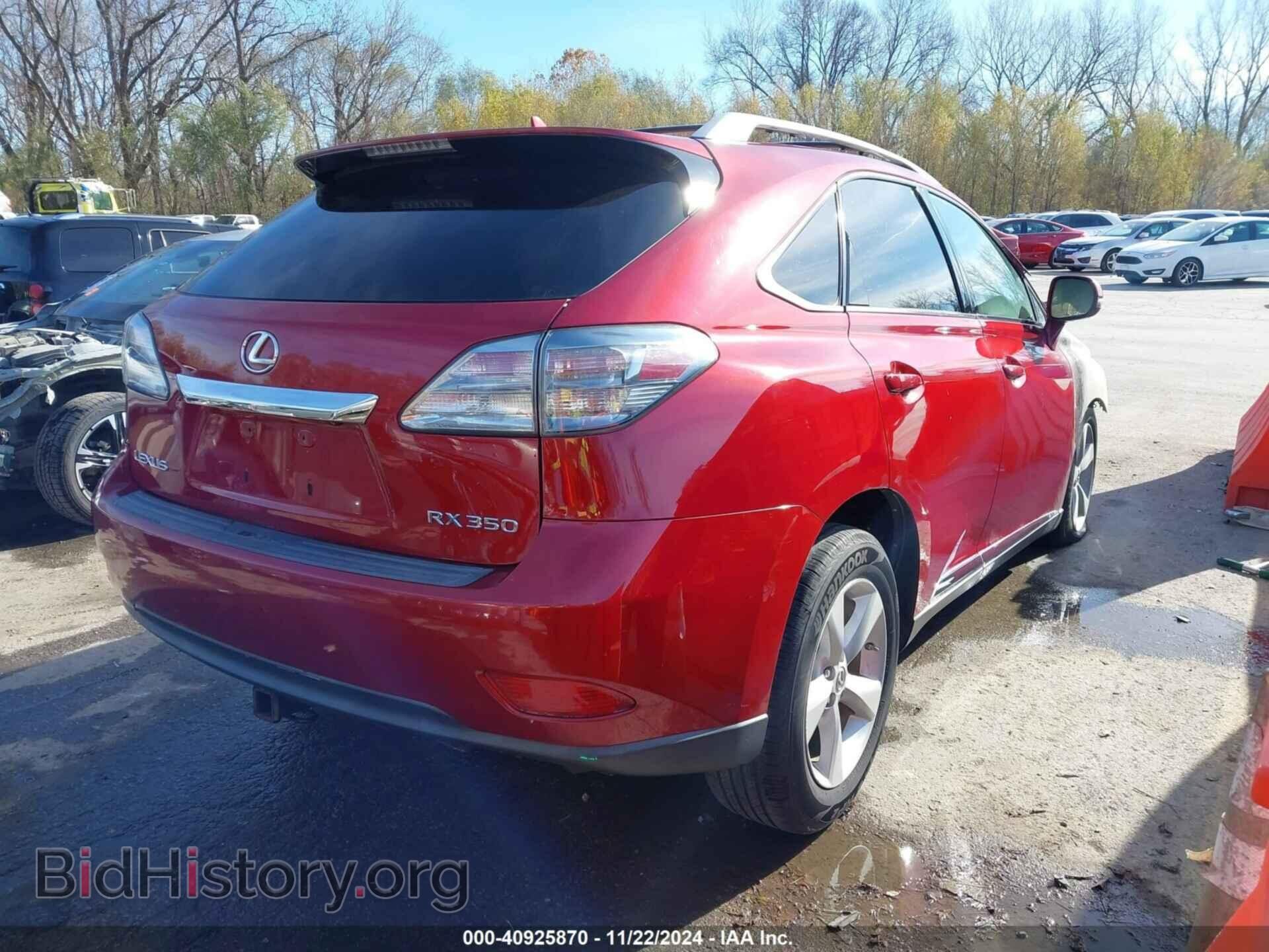 2010 LEXUS RX 350 - VIN: 2T2BK1BA4AC070277 - Фото 4