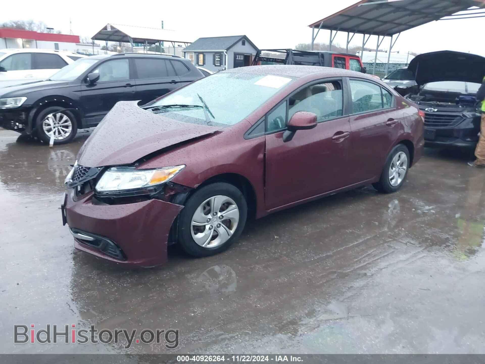 2013 HONDA CIVIC - VIN: 2HGFB2F53DH595982 - Фото 2