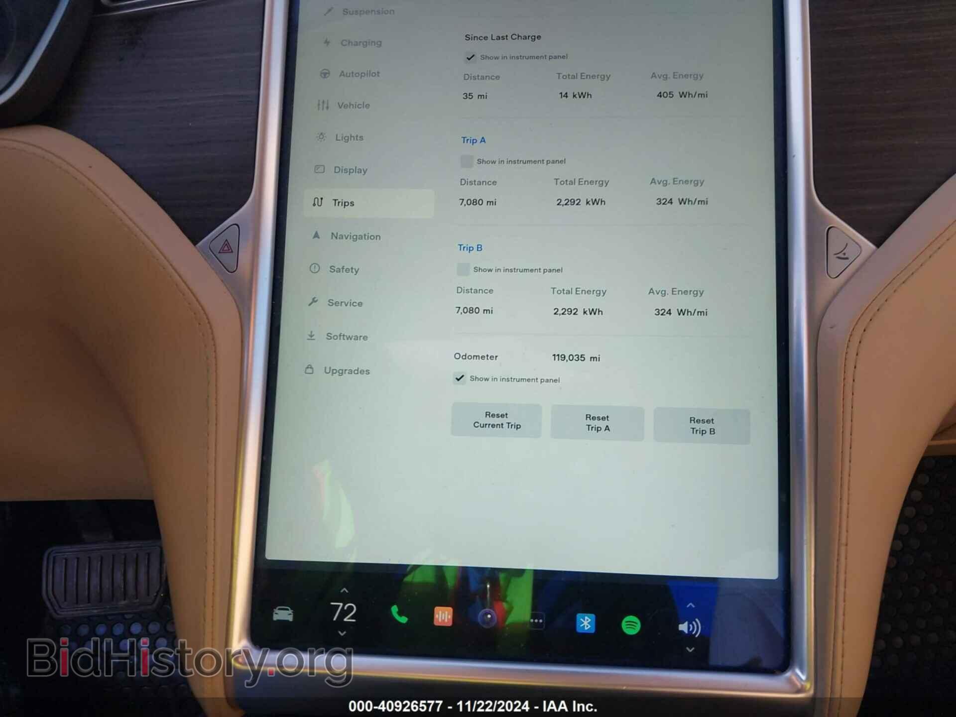 2015 TESLA MODEL S - VIN: 5YJSA1E21FF102861 - Фото 7