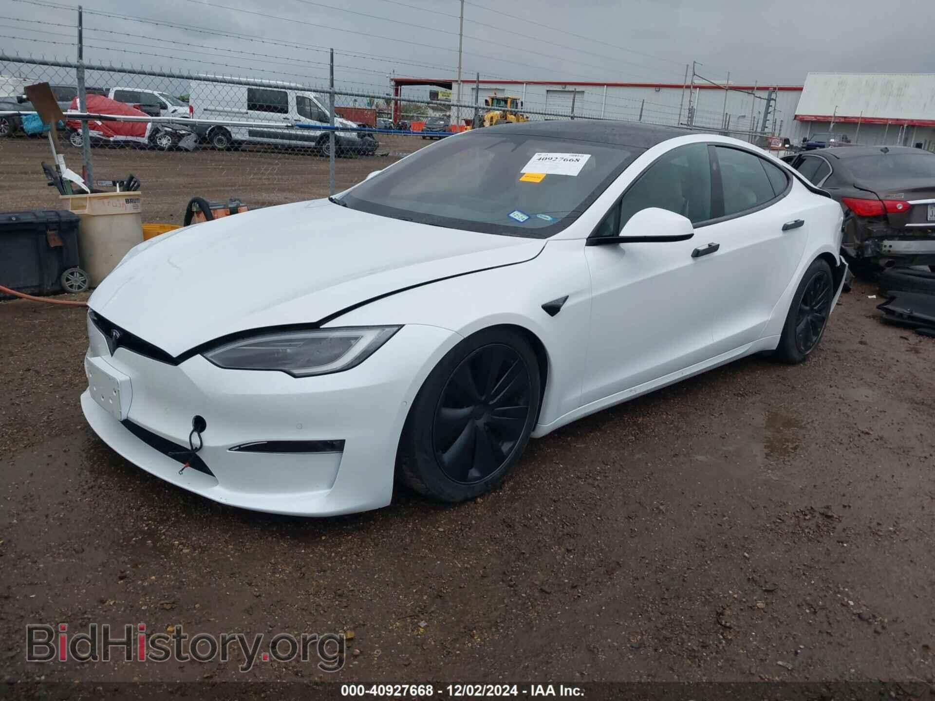 2022 TESLA MODEL S - VIN: 5YJSA1E64NF496812 - Фото 2