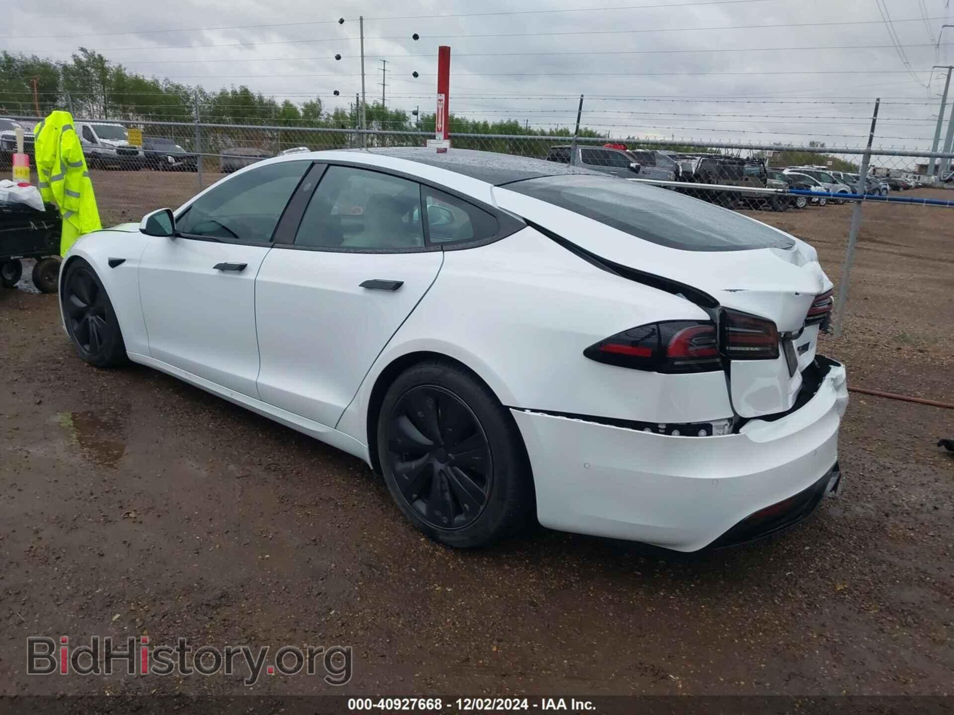 2022 TESLA MODEL S - VIN: 5YJSA1E64NF496812 - Фото 3