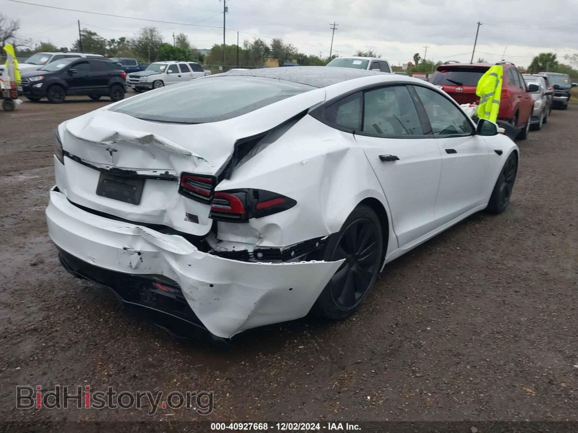 2022 TESLA MODEL S - VIN: 5YJSA1E64NF496812 - Фото 4