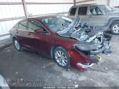 2015 Chrysler 200 C, красный — VIN 1C3CCCCB9FN544483, IAAI