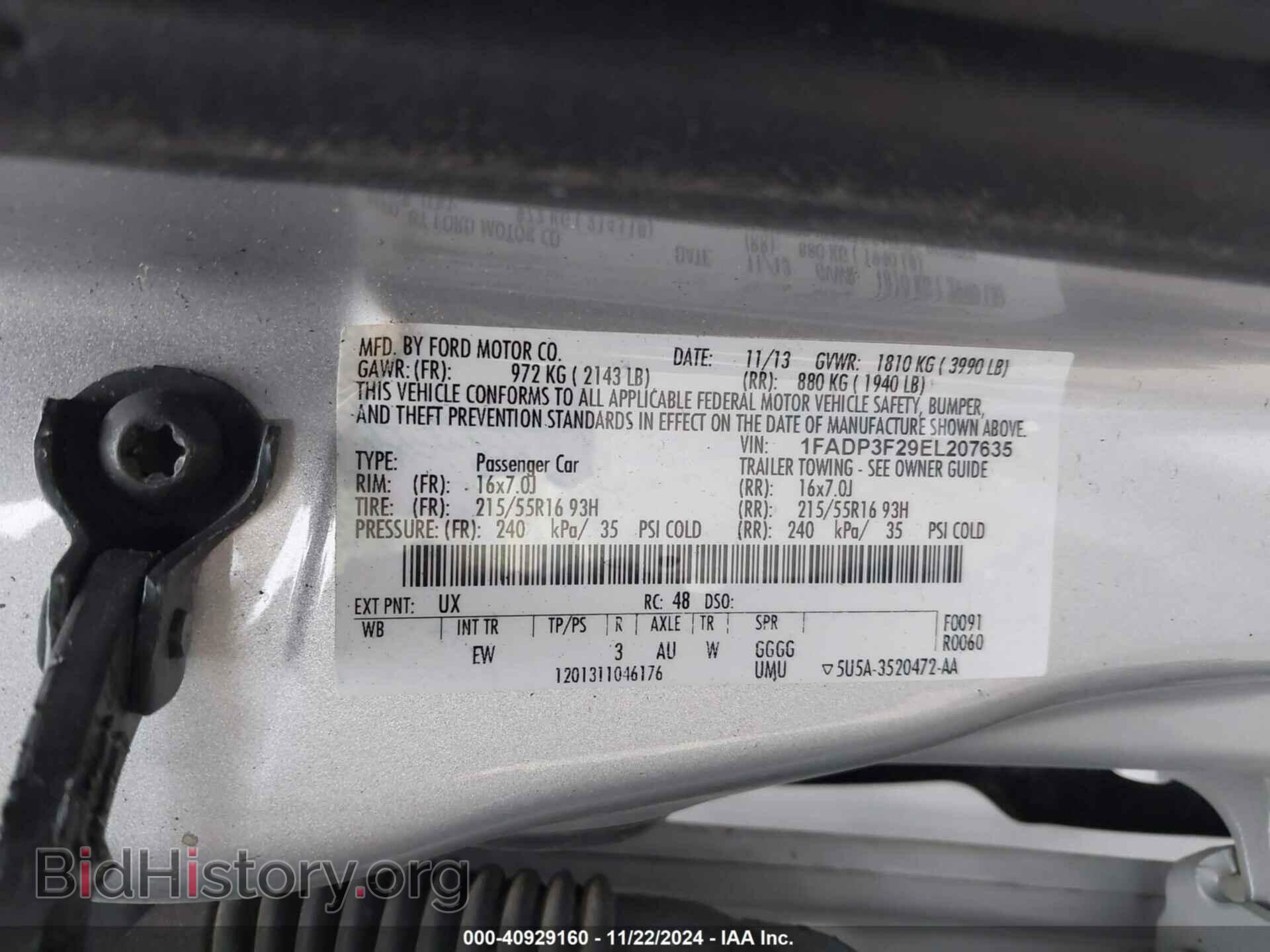 2014 FORD FOCUS - VIN: 1FADP3F29EL207635 - Photo 9