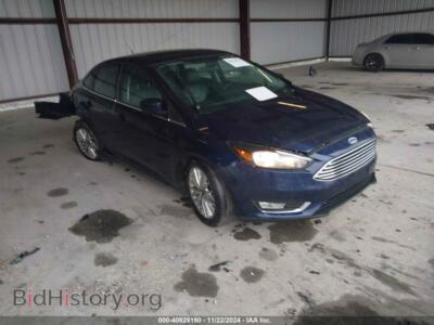 2017 Ford FOCUS Titanium, синий — VIN 1FADP3J20HL242592, IAAI