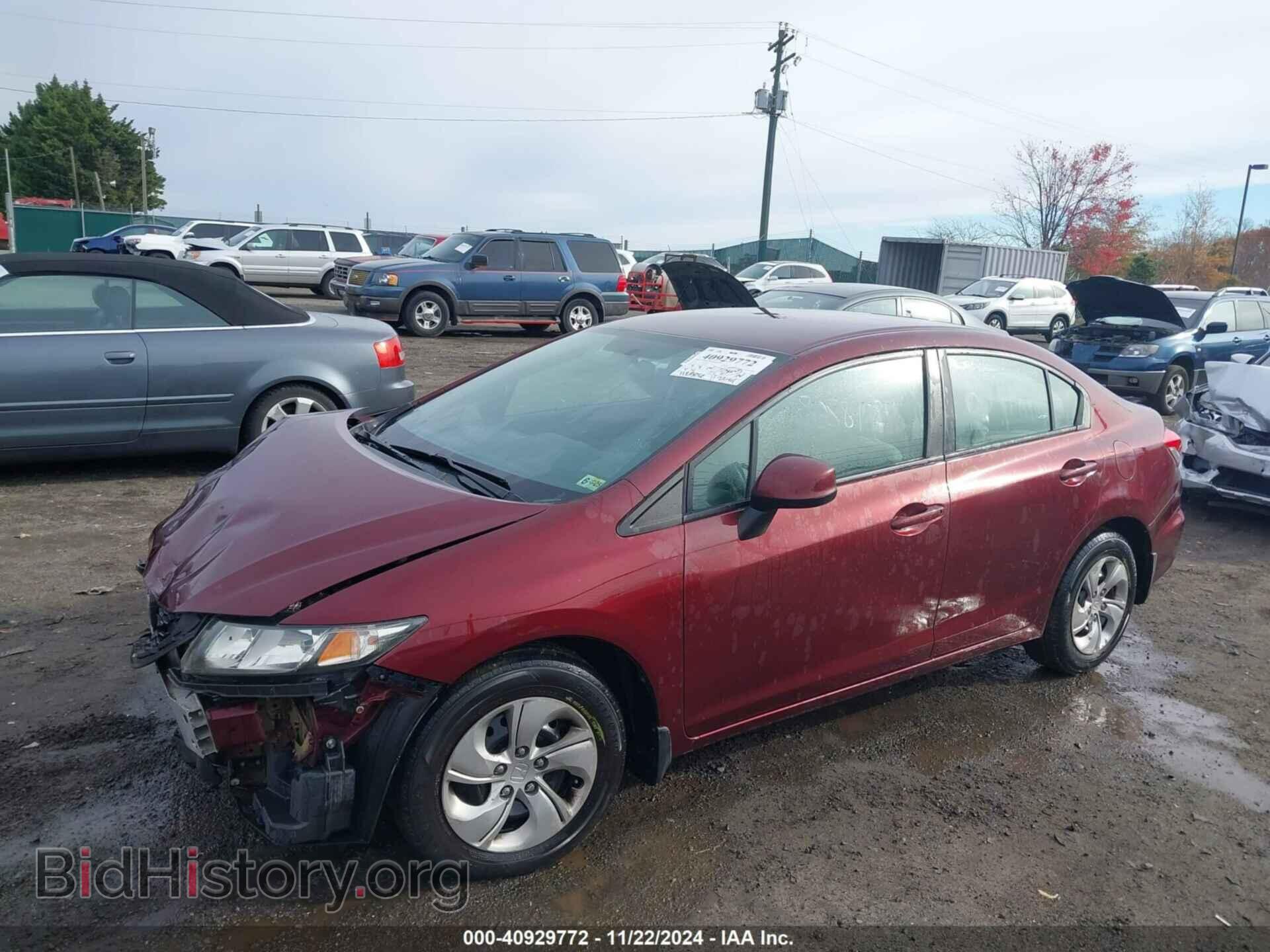 2013 HONDA CIVIC - VIN: 2HGFB2F59DH594402 - Фото 2