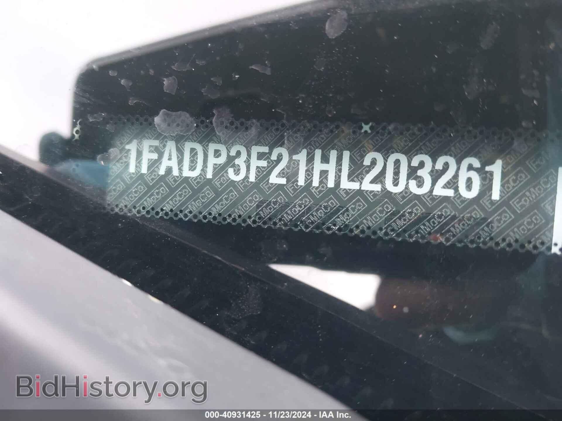 2017 FORD FOCUS - VIN: 1FADP3F21HL203261 - Фото 9