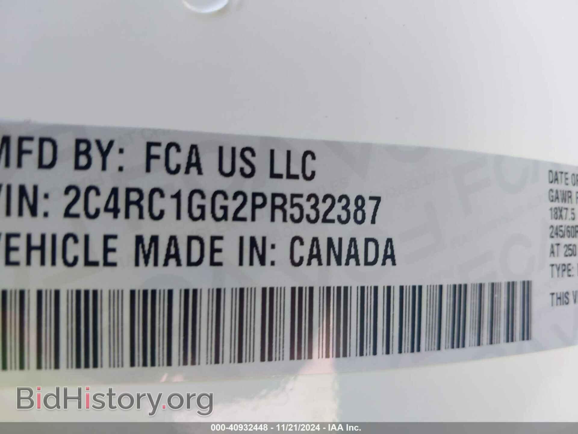 2023 CHRYSLER PACIFICA - VIN: 2C4RC1GG2PR532387 - Photo 9