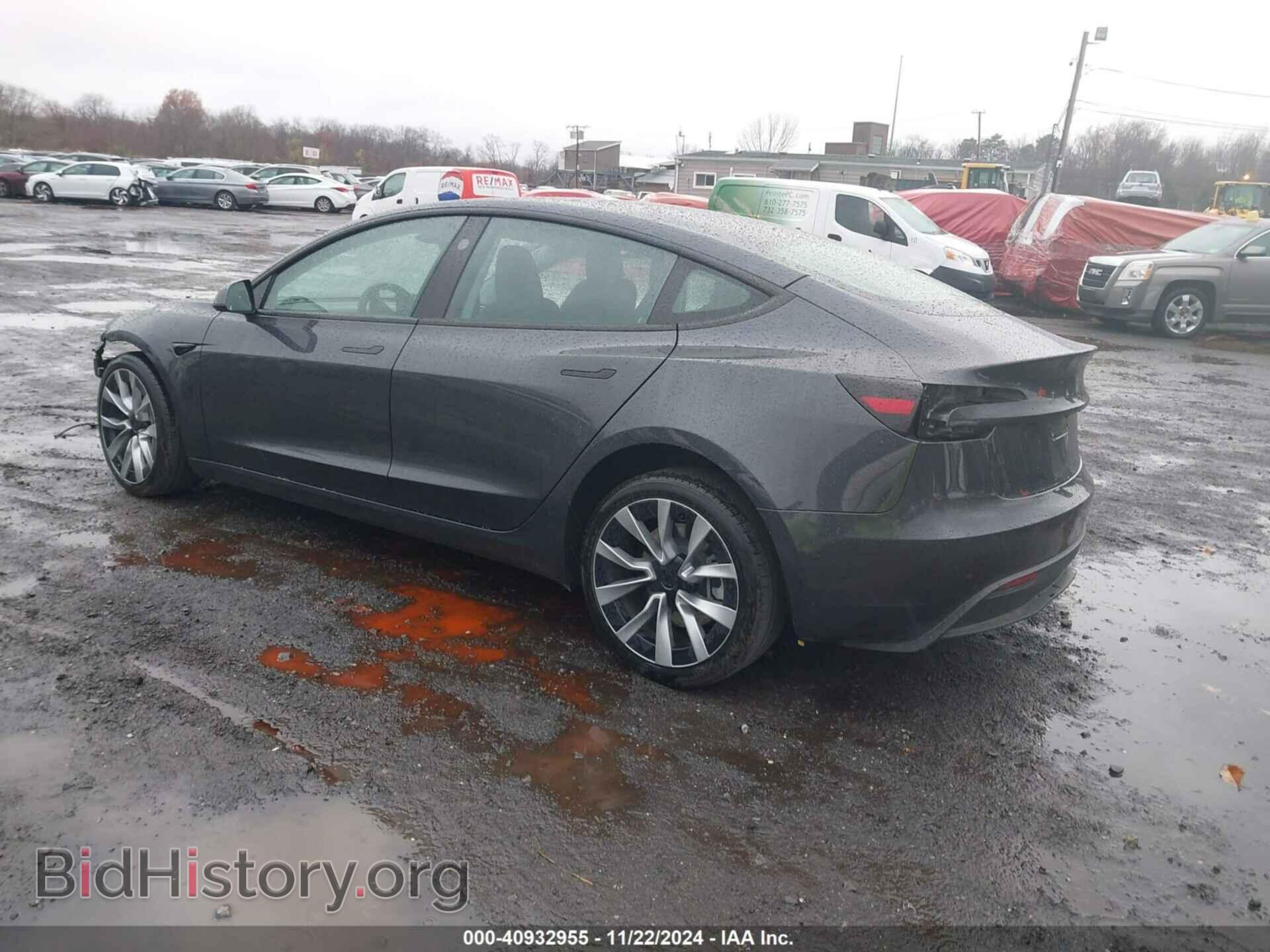 2024 TESLA MODEL 3 - VIN: 5YJ3E1EBXRF721892 - Фото 3
