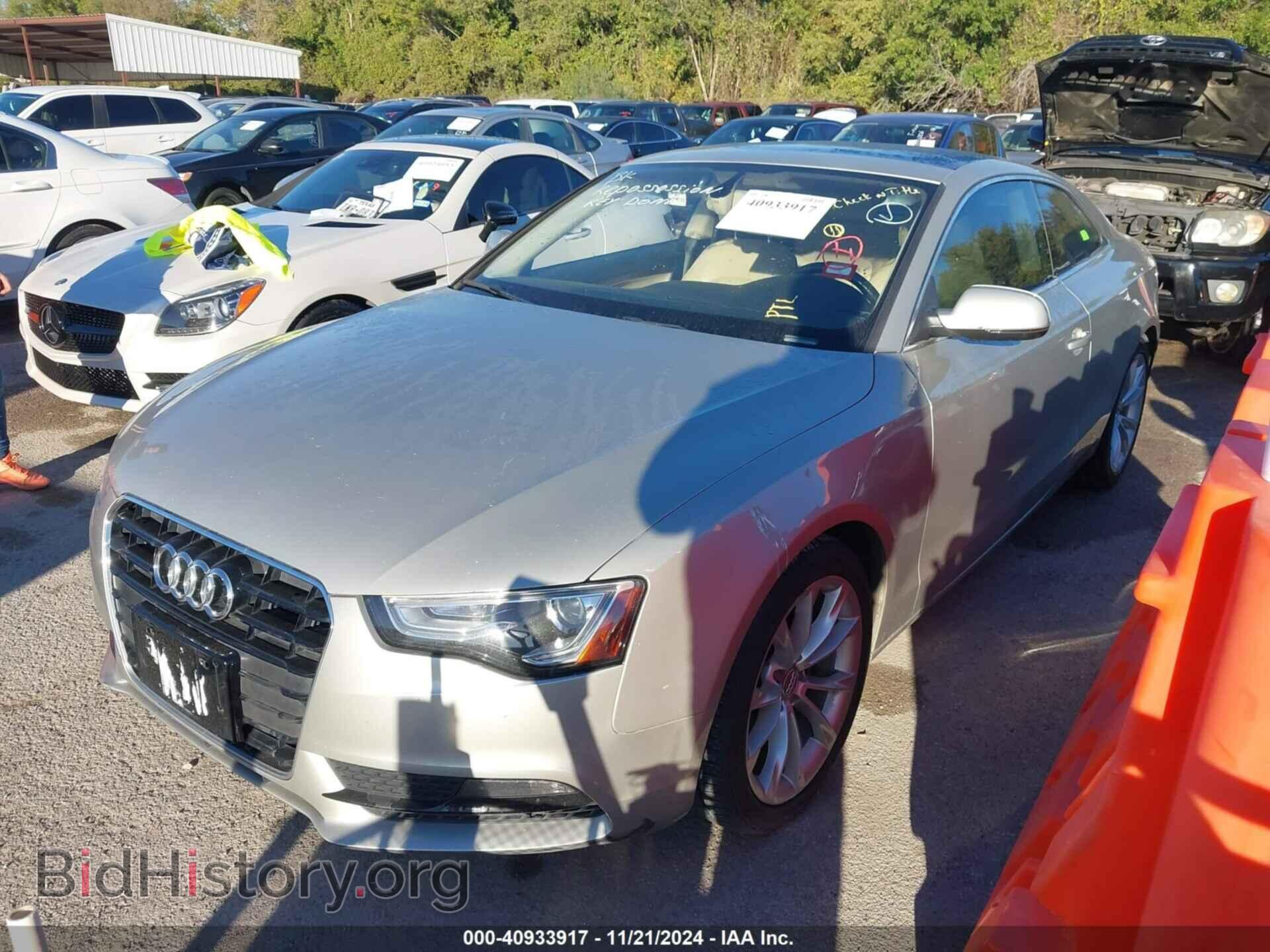 2013 AUDI A5 - VIN: WAULFAFR0DA020141 - Фото 2