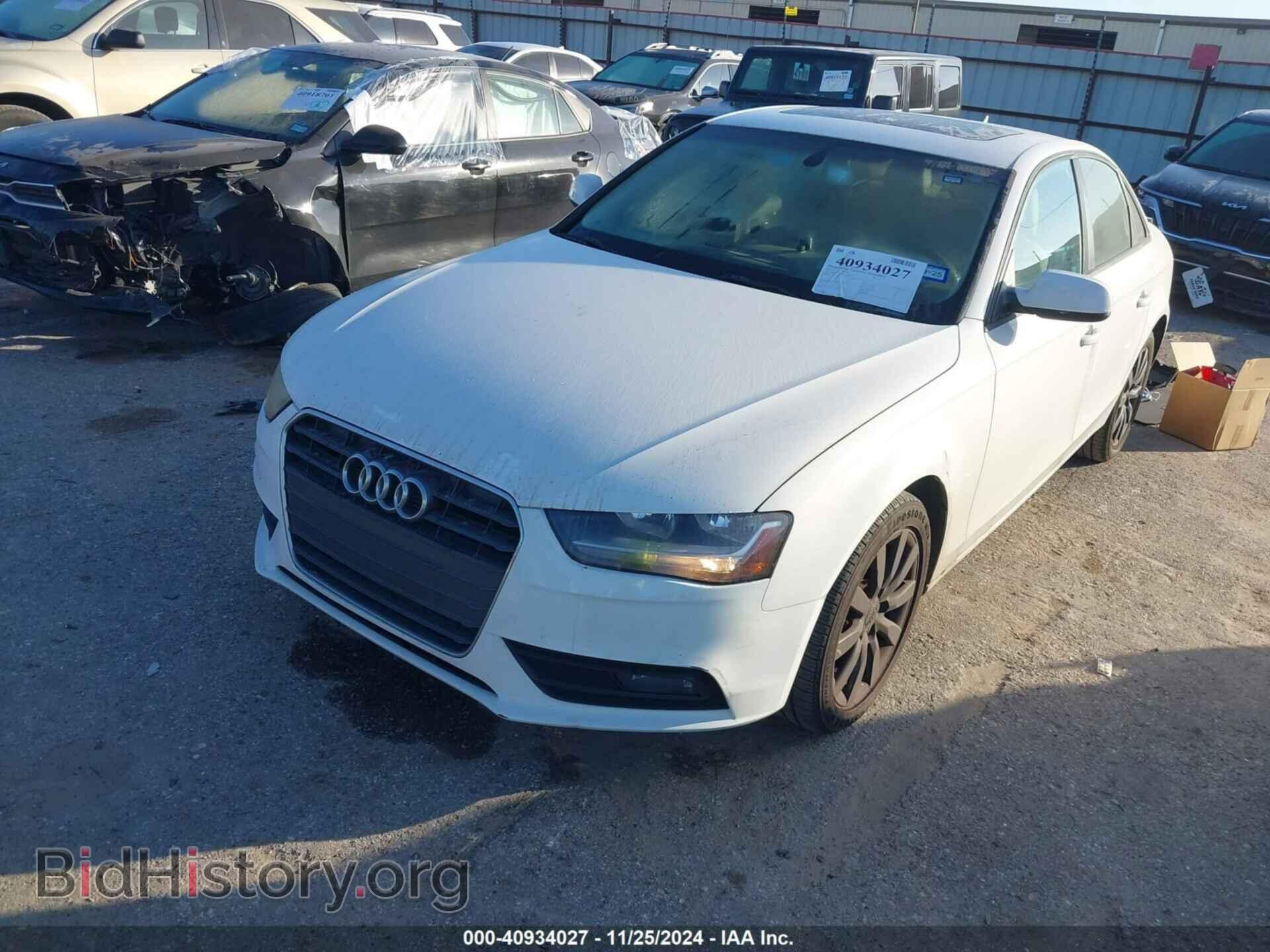 2014 AUDI A4 - VIN: WAUAFAFL0EN043691 - Фото 2