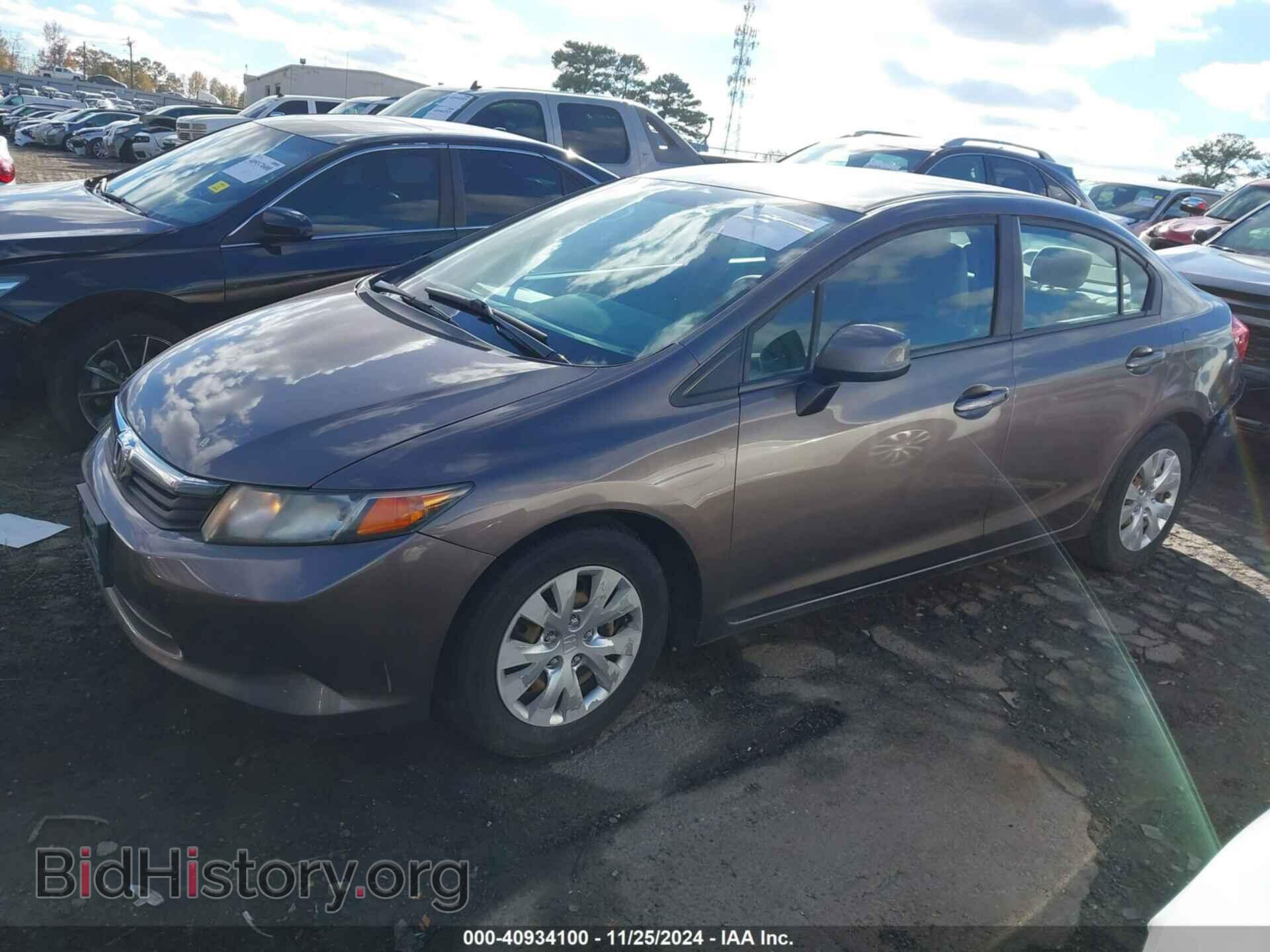 2012 HONDA CIVIC - VIN: 2HGFB2F55CH603062 - Фото 2