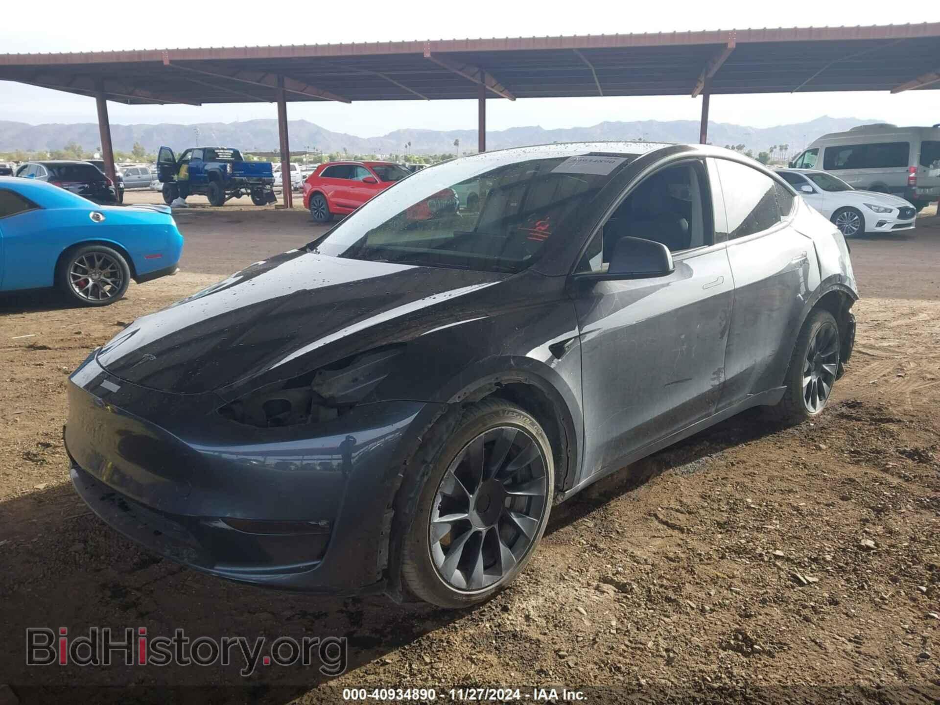 2021 TESLA MODEL Y - VIN: 5YJYGDEE8MF200464 - Фото 2