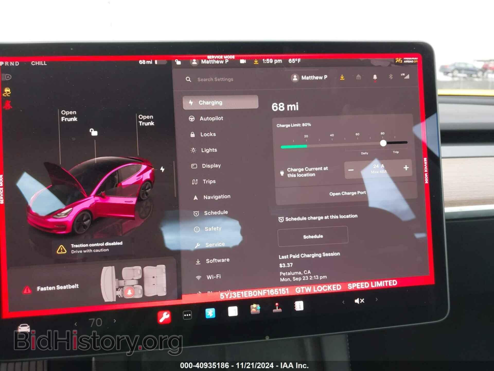 2022 TESLA MODEL 3 - VIN: 5YJ3E1EB0NF165151 - Фото 17