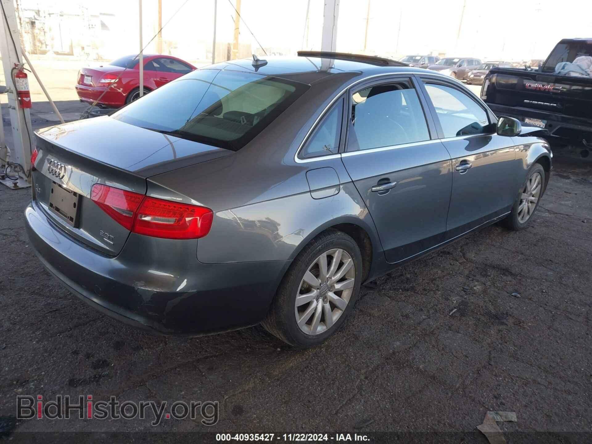 2013 AUDI A4 - VIN: WAUBFAFL8DN004138 - Фото 4