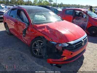 2019 Volkswagen JETTA 1.4T R-Line/1.4T S/1.4T SE, red — VIN 3VWC57BU4KM163383, IAAI