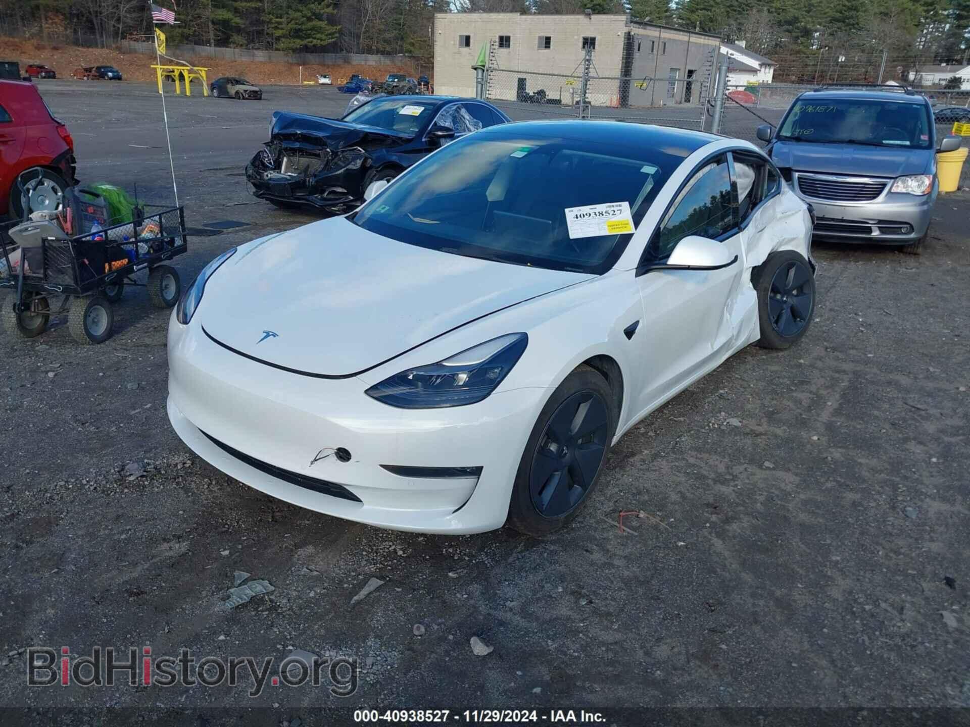 2022 TESLA MODEL 3 - VIN: 5YJ3E1EB5NF180597 - Фото 2