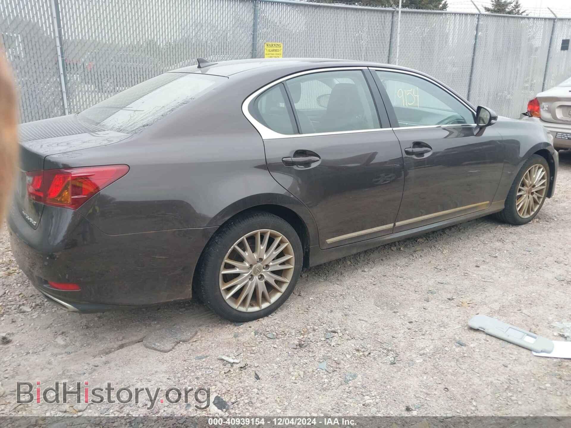 2013 LEXUS GS - VIN: JTHCE1BL4D5008668 - Photo 4