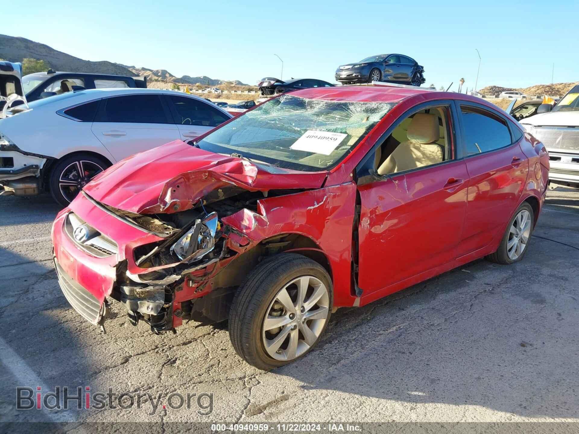 2013 HYUNDAI ACCENT - VIN: KMHCU4AE1DU284087 - Фото 2