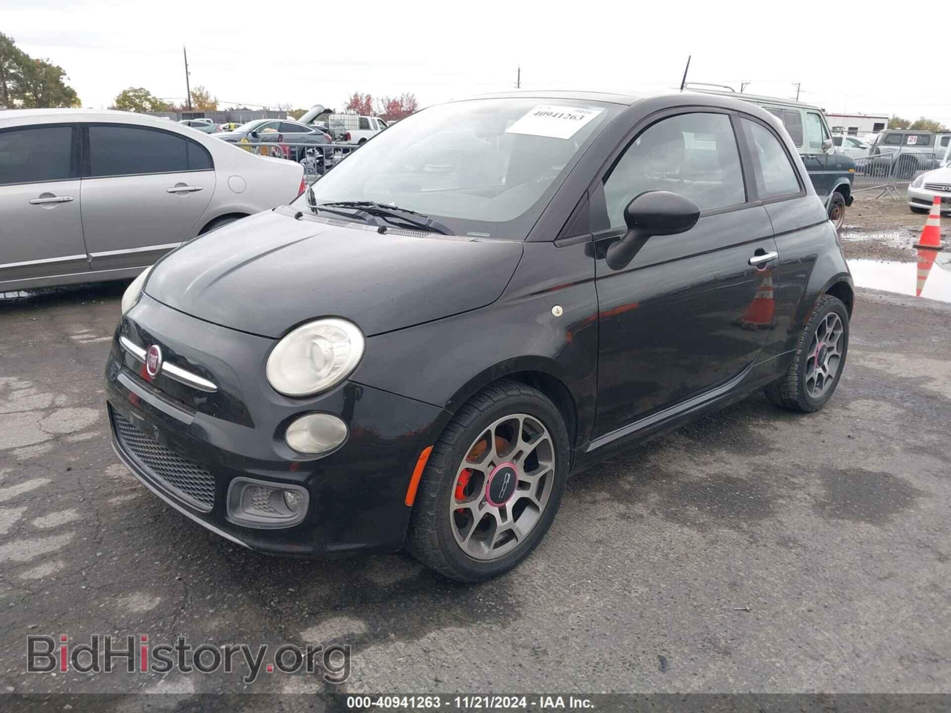 2012 FIAT 500 - VIN: 3C3CFFBR6CT100500 - Фото 2