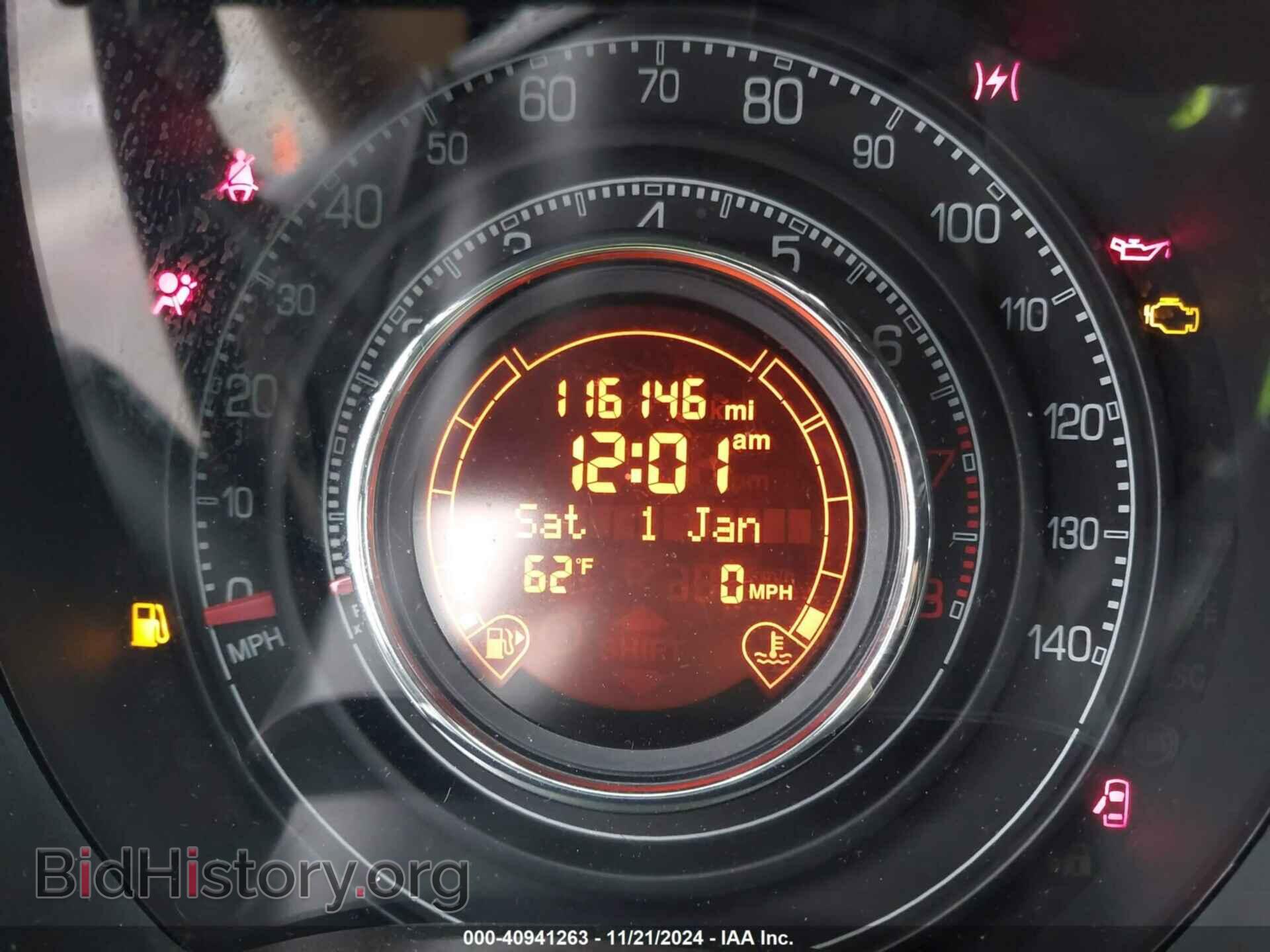2012 FIAT 500 - VIN: 3C3CFFBR6CT100500 - Фото 7