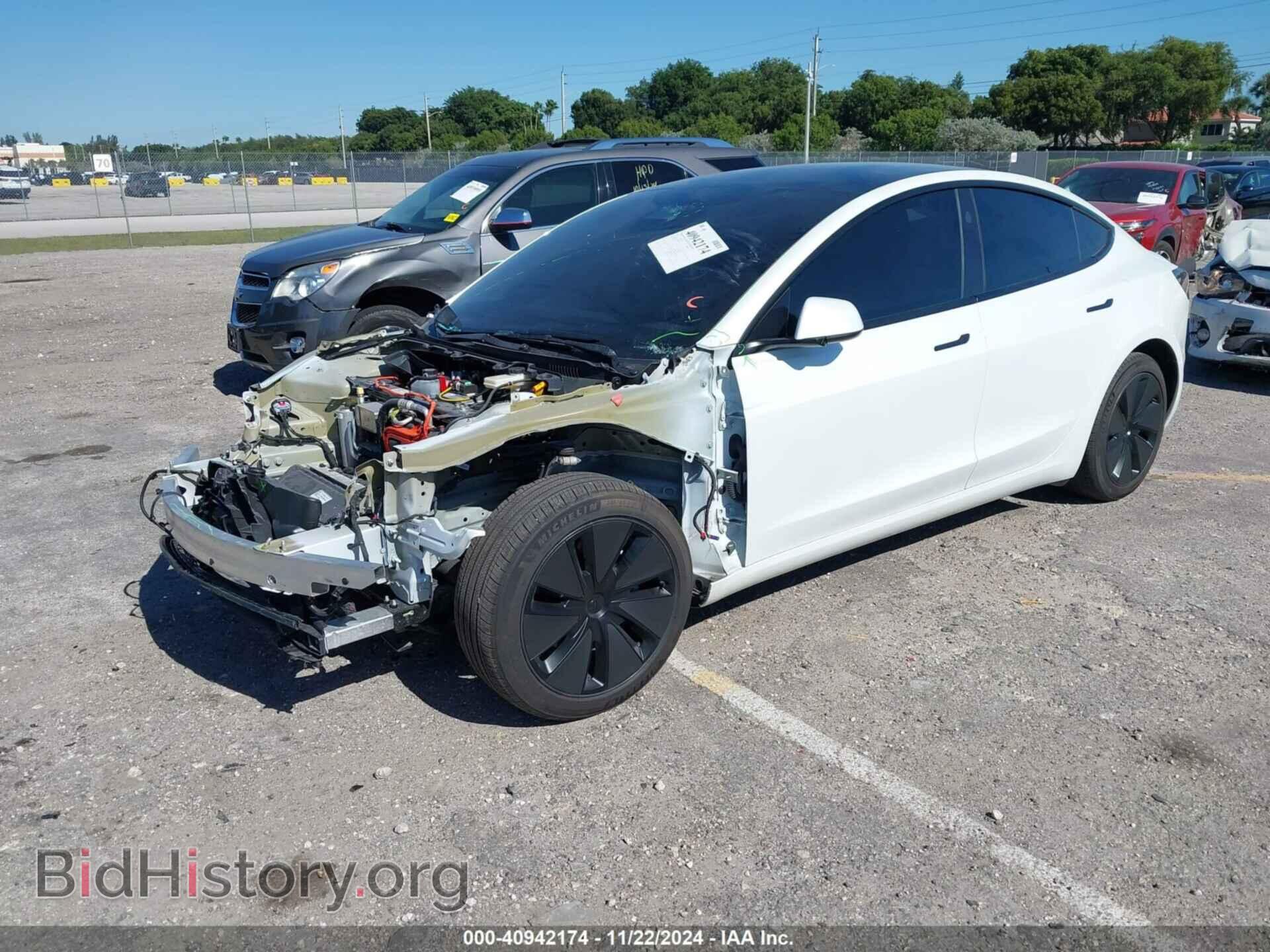 2024 TESLA MODEL 3 - VIN: 5YJ3E1EA9RF765650 - Фото 2