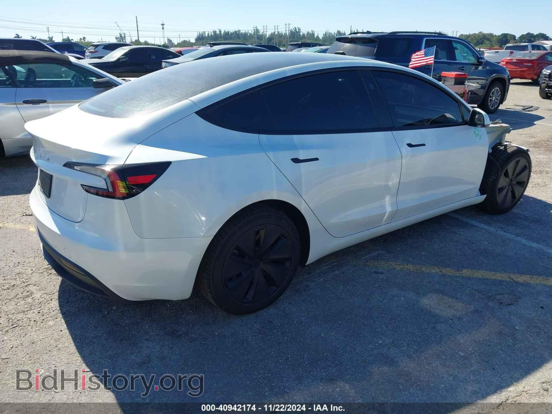 2024 TESLA MODEL 3 - VIN: 5YJ3E1EA9RF765650 - Фото 4