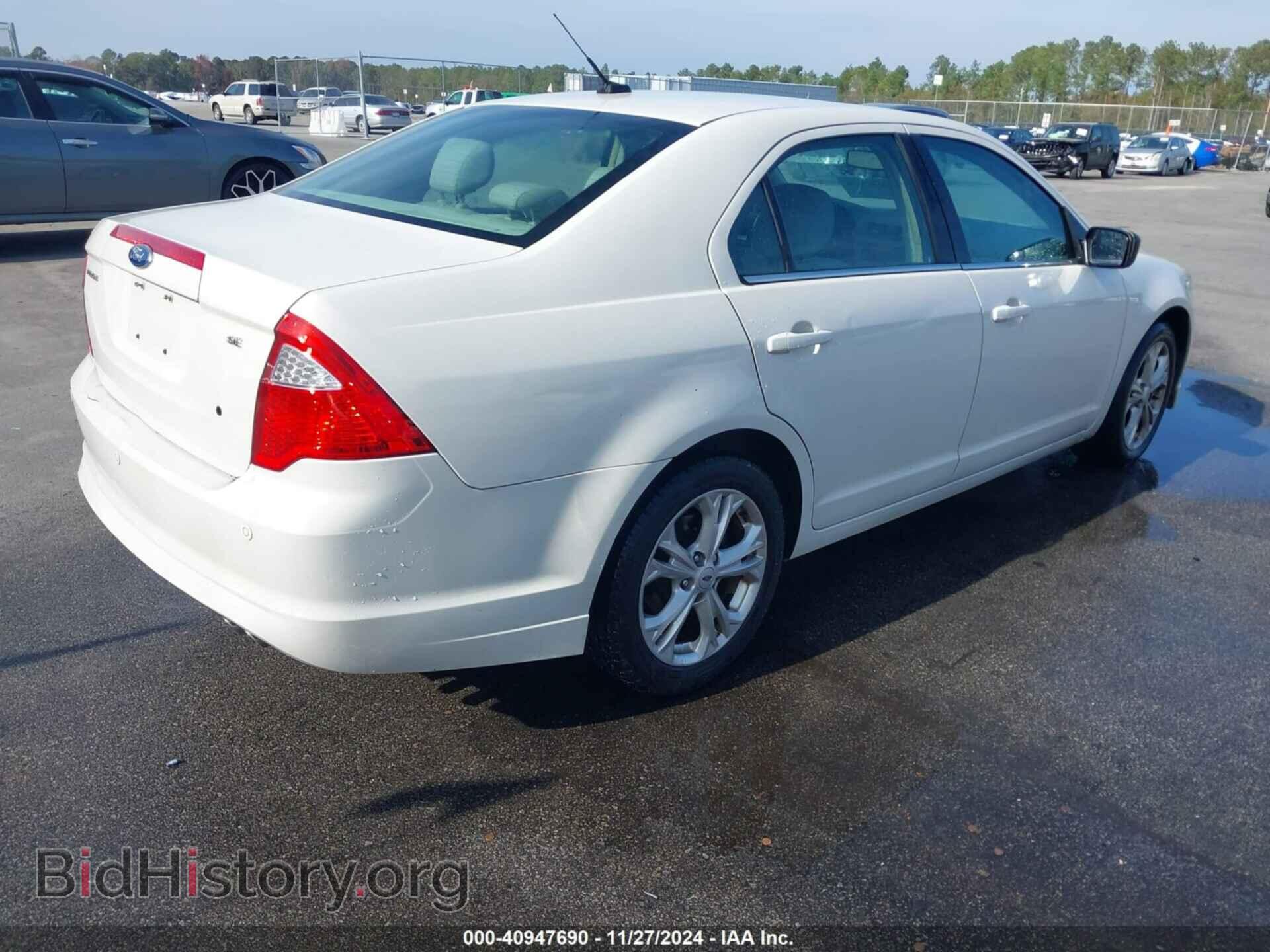 2012 FORD FUSION - VIN: 3FAHP0HA7CR263284 - Фото 4
